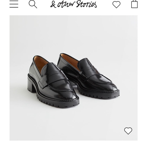 & Other Stories leather penny loafer - Picture 1 of 9